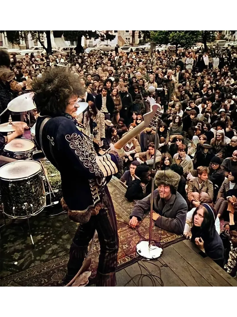 Concerto vintage di Jimi Hendrix poster da leguesdreams