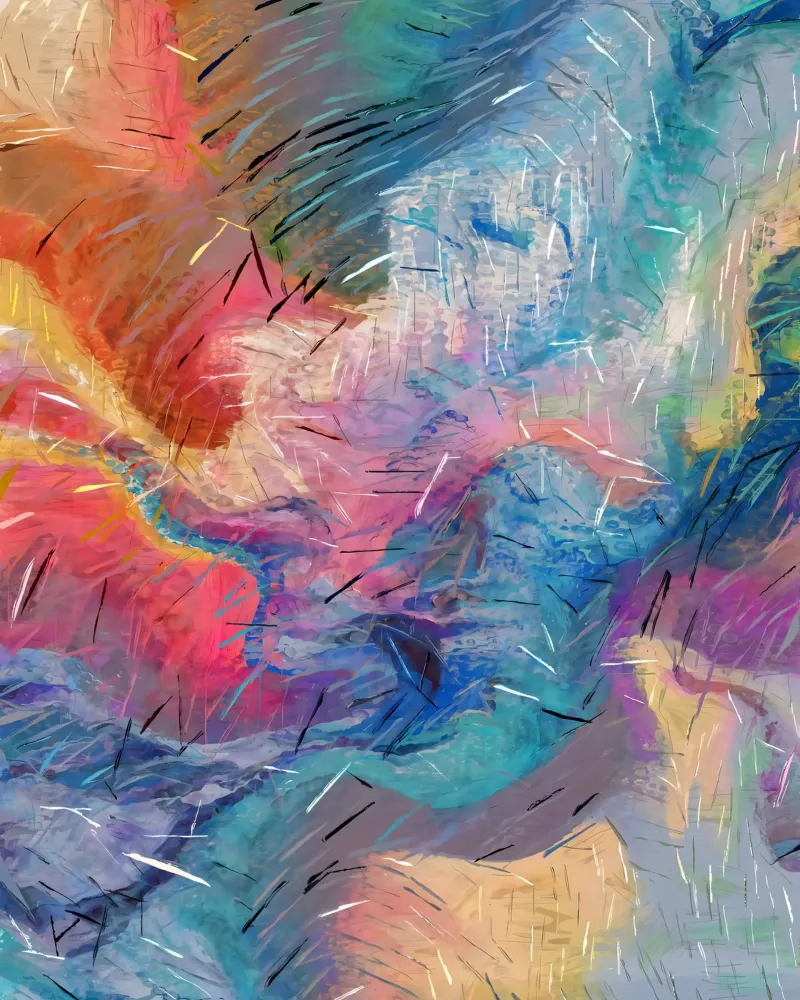 Zielgedreven abstractie canvas met Baklijst van 83oranges