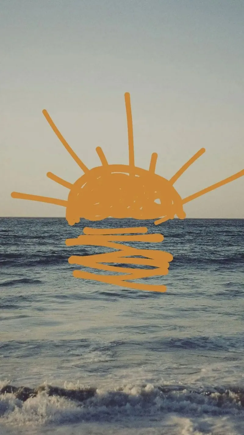 draw the sunset canvas with Floater frame by vicgaler