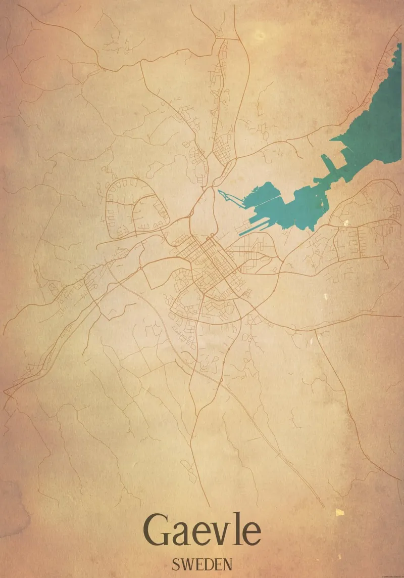 Gaevle SWEDEN poster da WorldPrint