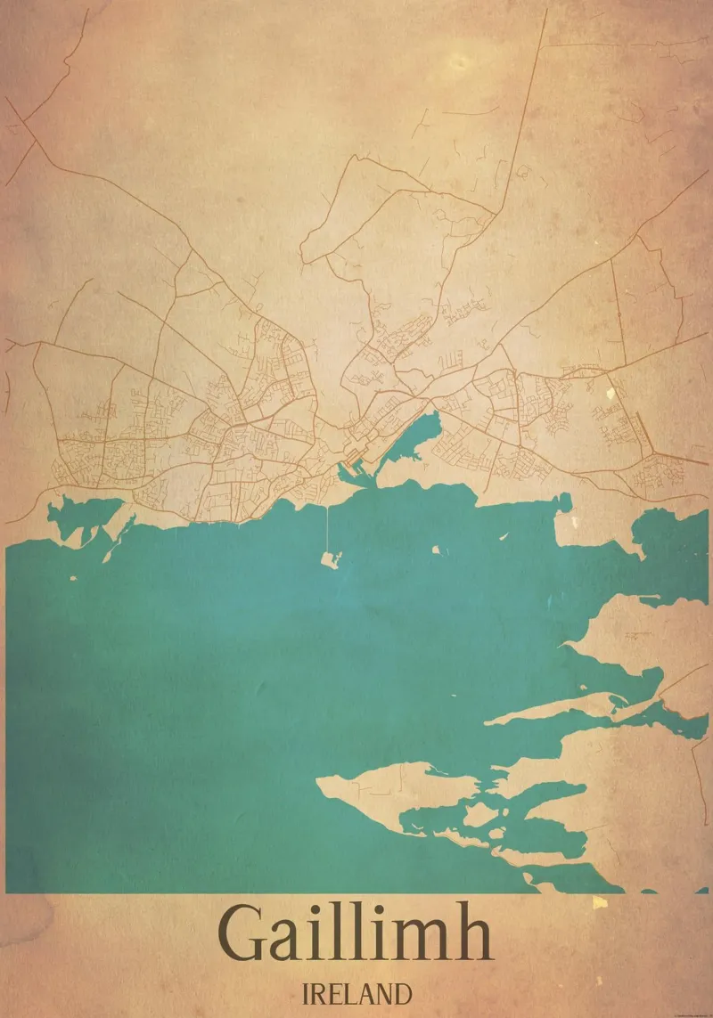 Gaillimh IRELAND poster da WorldPrint