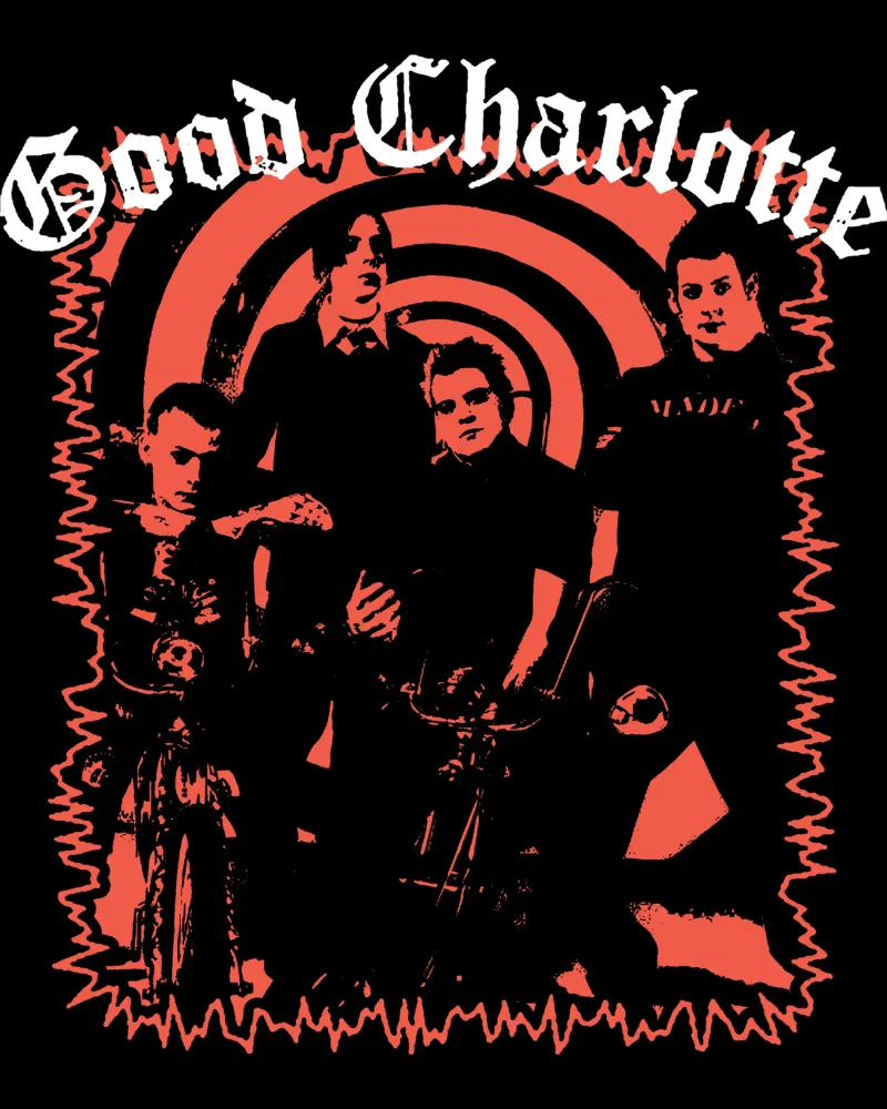 Maglietta Silhouette Good Charlotte poster da igoshdesigns