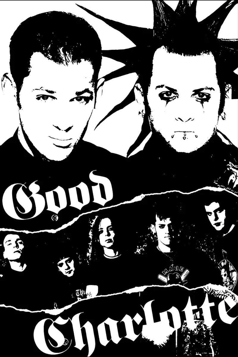 Good Charlotte Pop Punk tela con Cornice a cassetta da igoshdesigns