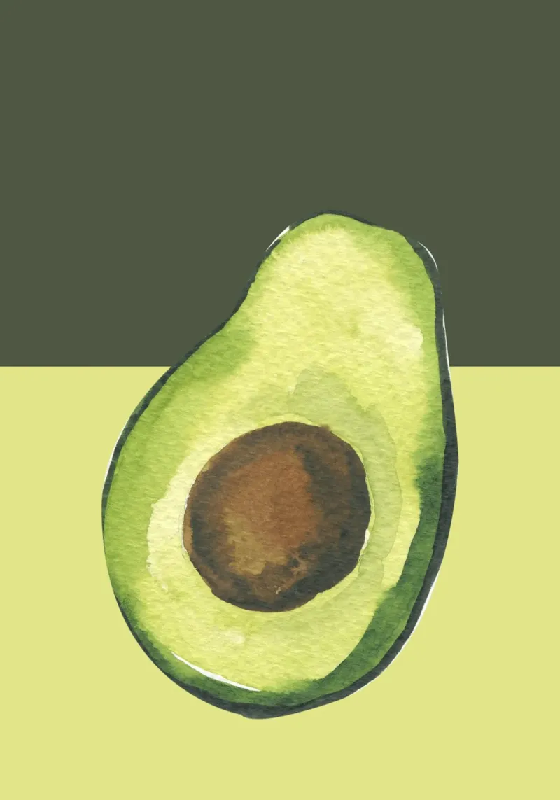 Avocado canvas with Floater frame by PinkCandyWalls