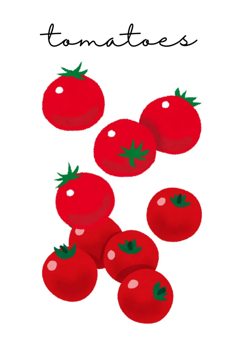 Tomatoes canvas with Floater frame by PinkCandyWalls