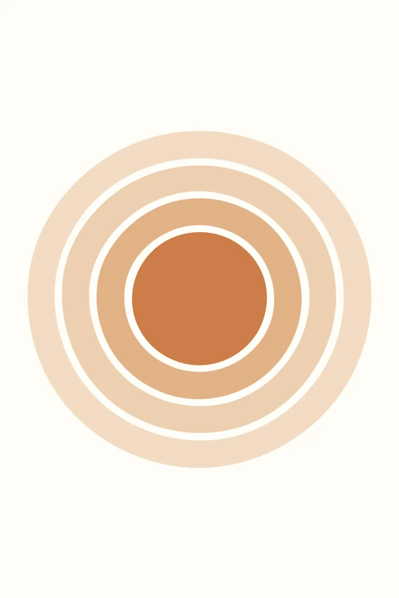 Ripple Rings poster con telaio in plastica da LisaArtes