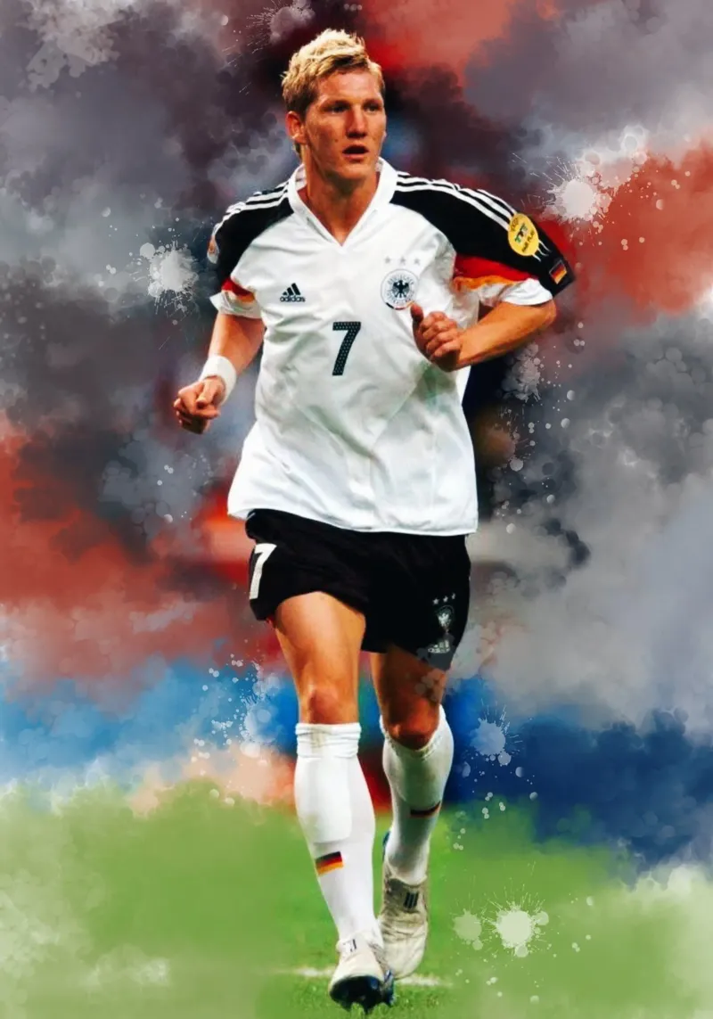 Bastian Schweinsteiger prime time Poster von Lembayung art