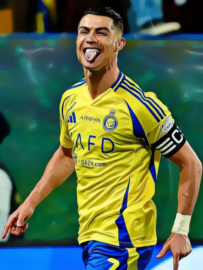 Digital Illustration of a Football Player in Yellow poster da ArdanART