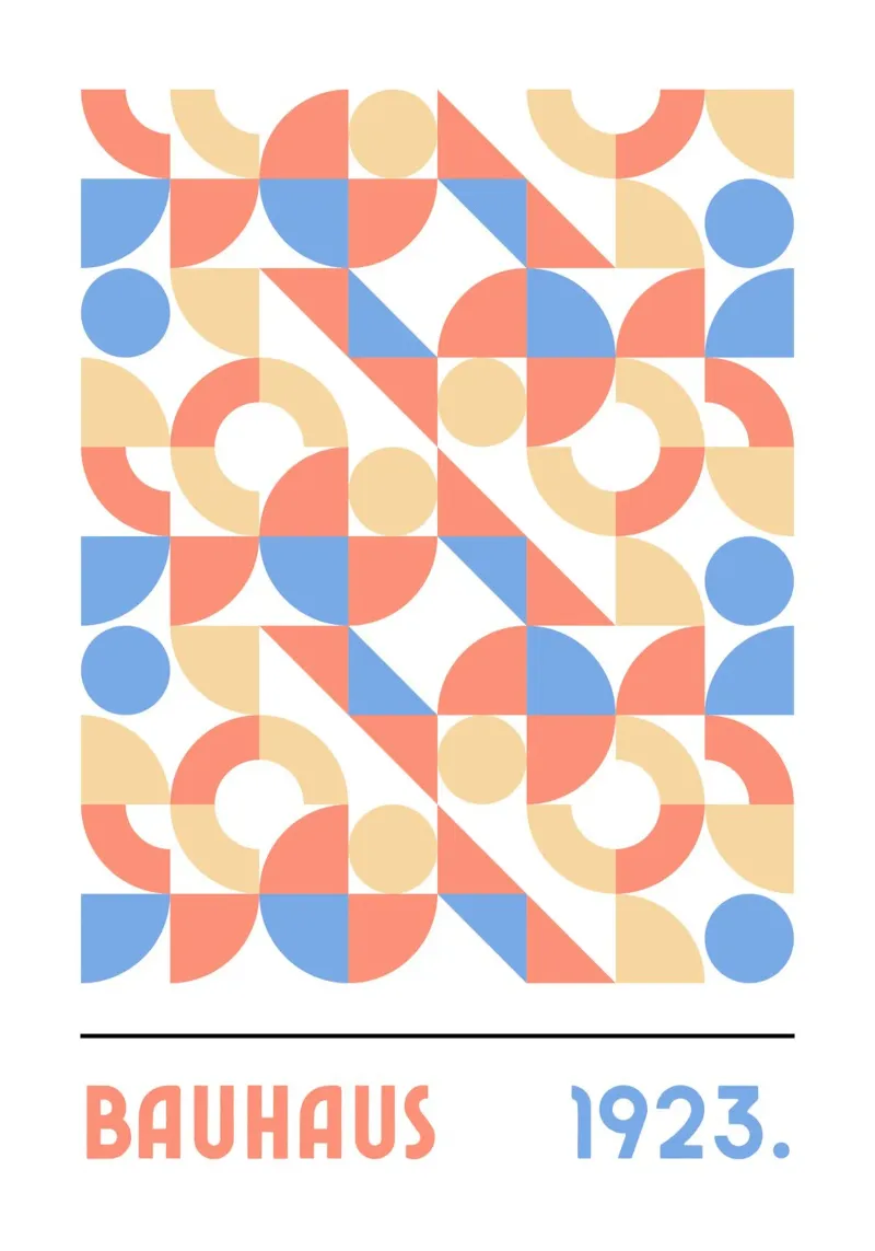 Bauhaus poster da PinkCandyWalls