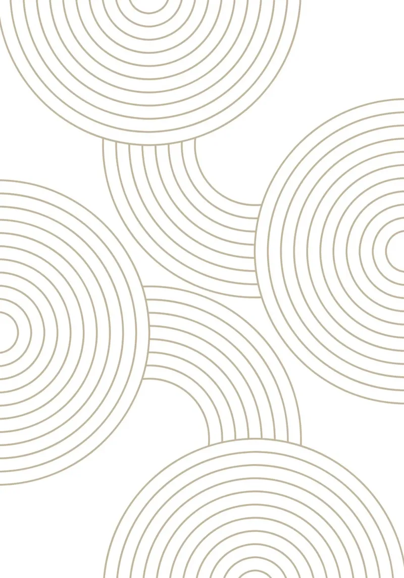 Geometric Abstract Leinwand mit Schattenfugenrahmen von PinkCandyWalls