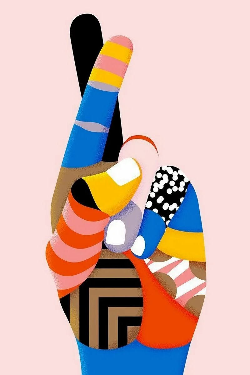colorful fingers poster da ramian