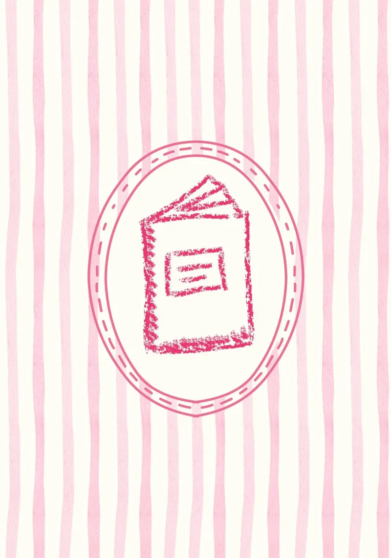 Libro di pastelli carino Poster estetico rosa poster da vintagepod