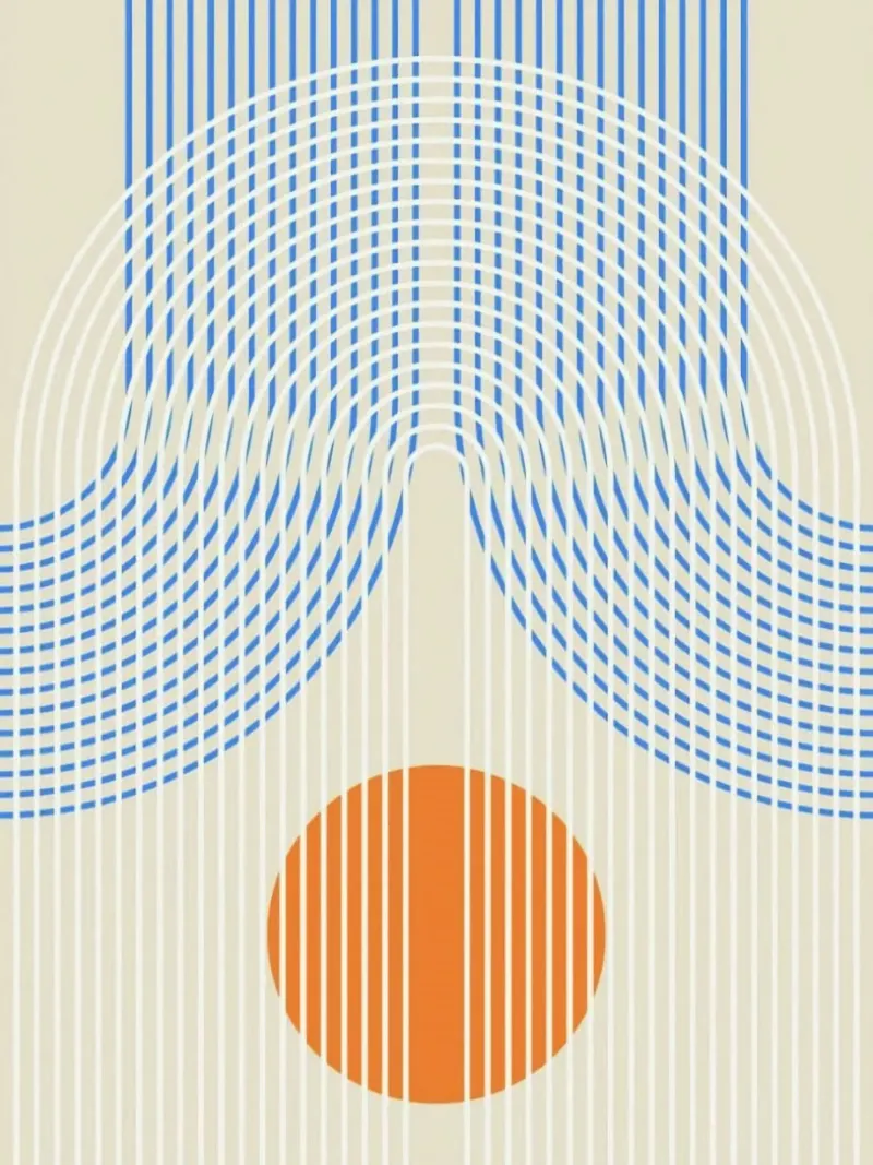 balance minimal line poster da willife