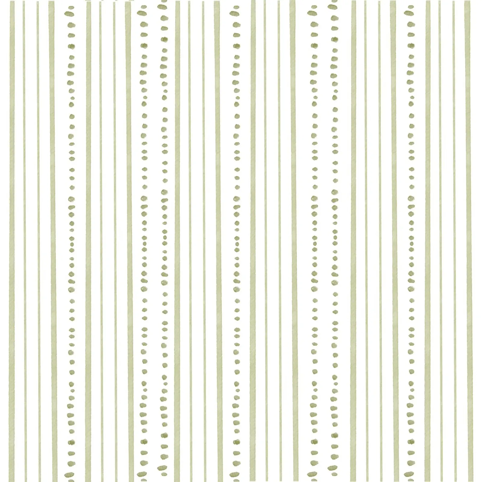 Strisce acquerellate verde vintage con linee verticali punteggiate poster da Stilrausch