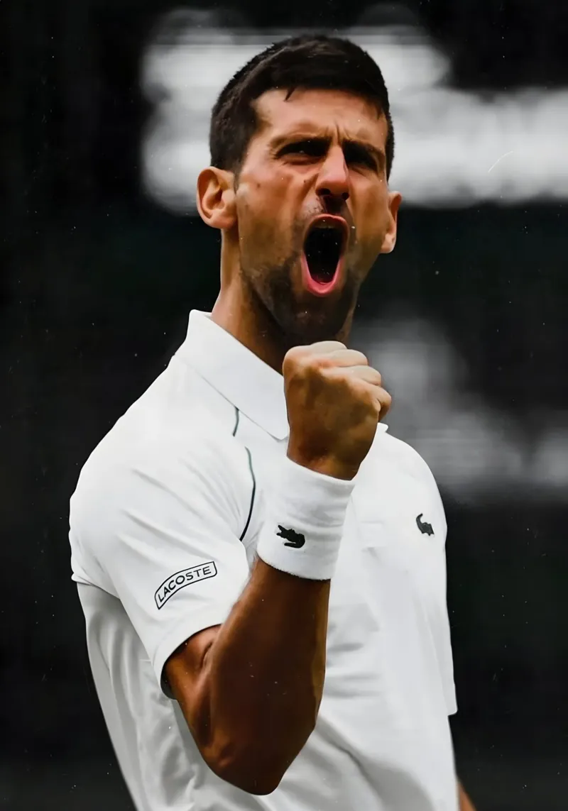 Novak Djokovic poster da Low poly art