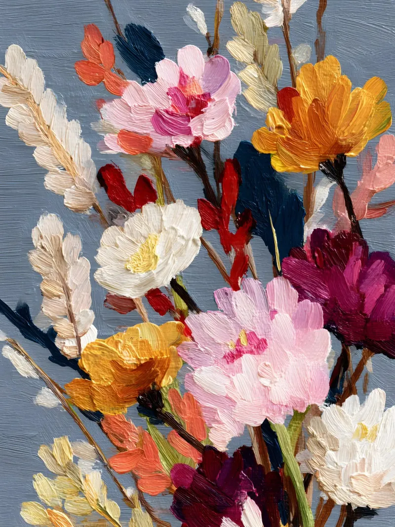 Autumn Flowers tela con Cornice a cassetta da Gypsy Galleria