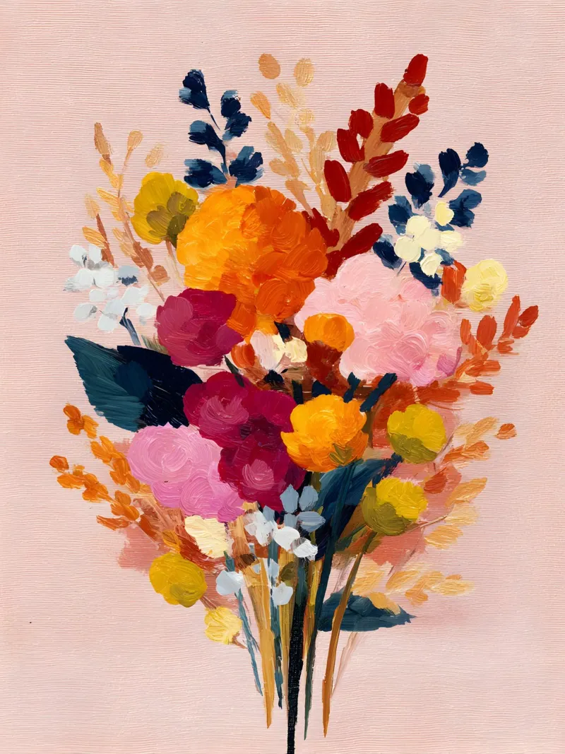 Blooming Joy poster con telaio in plastica da Gypsy Galleria