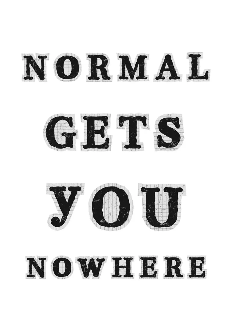 Normal gets you nowhere canvas with Floater frame by PinkCandyWalls