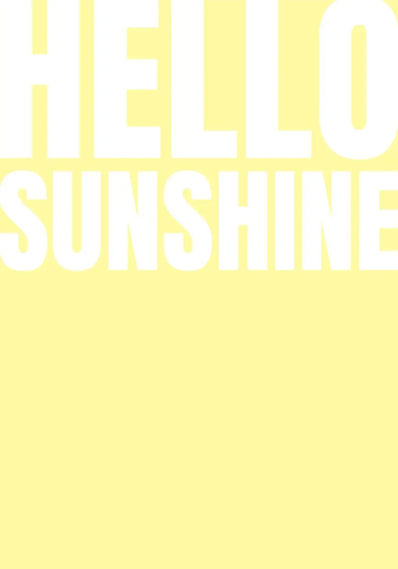Ciao Sole poster con telaio in plastica da Athene Fritsch