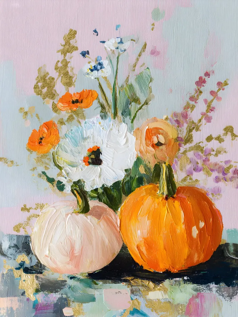 Autumn Harvest poster con telaio in legno da Gypsy Galleria