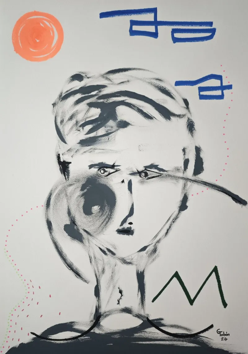 Anomaly poster con telaio in legno da gtobonart