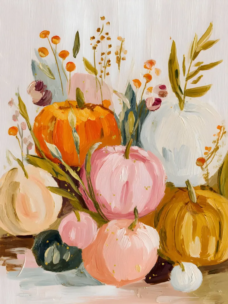 Pumpkin Gathering poster da Gypsy Galleria