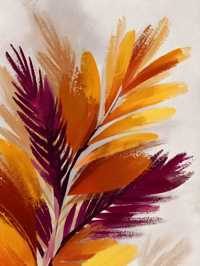 Golden Palm poster con telaio in alluminio da Gypsy Galleria