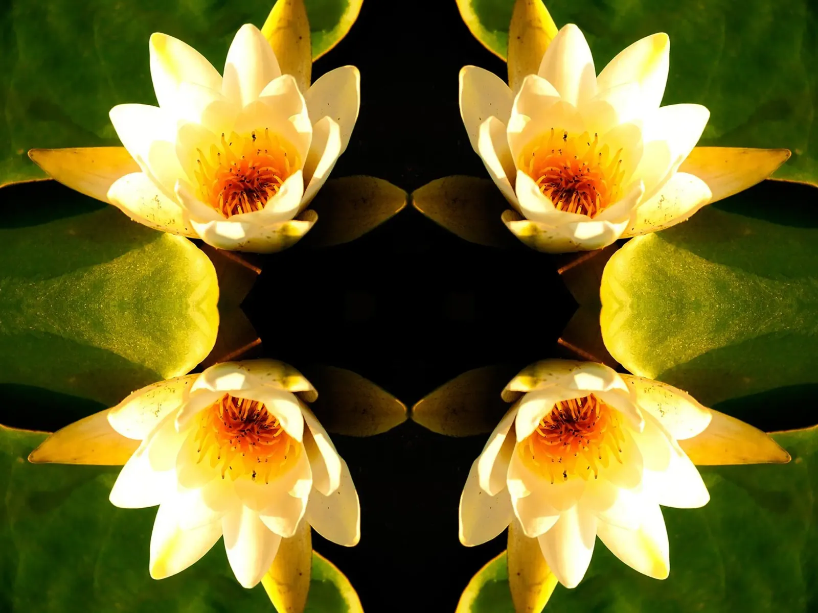 Portal de nenúfares - Lámina abstracta poster de jay