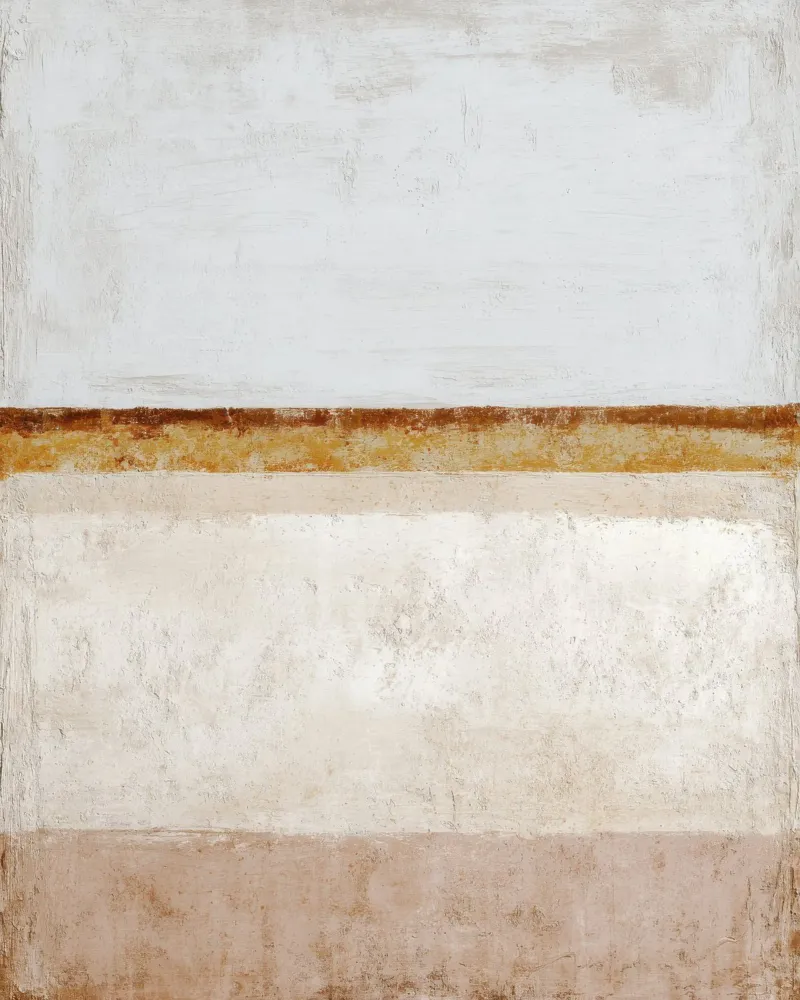 Textured Minimalist Abstract Painting in Neutral Earthy Shad poster with aluminum frame by Artbyvo