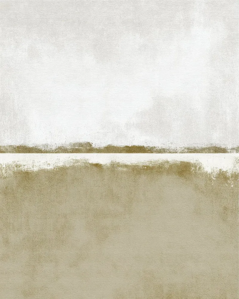 Minimalist Textured Abstract Painting in Olive Beige Tones poster by Artbyvo