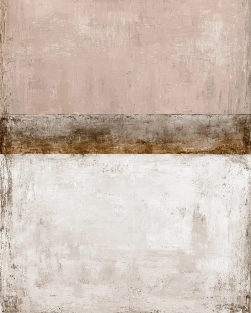Textured Minimalist Abstract Painting in Beige and White poster with aluminum frame by Artbyvo