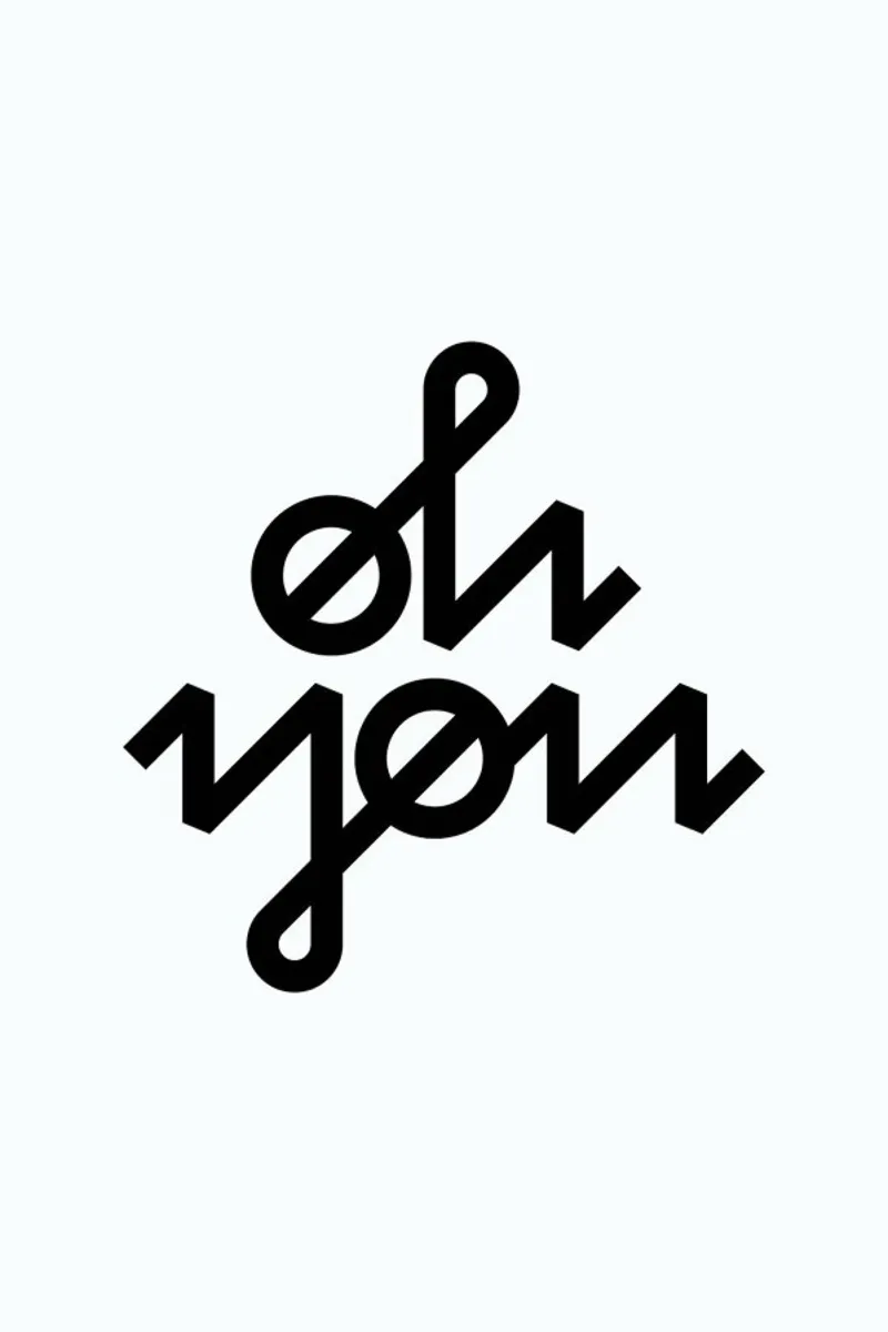 Oh You poster con telaio in plastica da BLAEK Design Studio