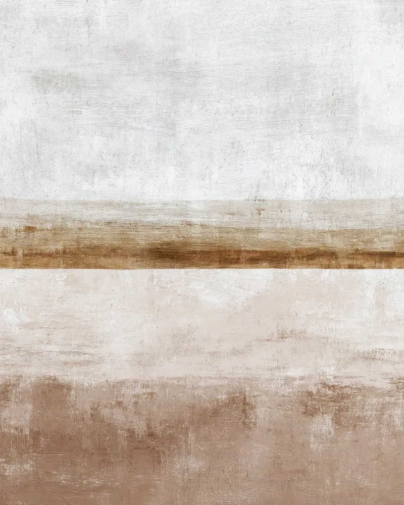 Minimalist Abstract Painting with Textured Beige Layers poster by Artbyvo