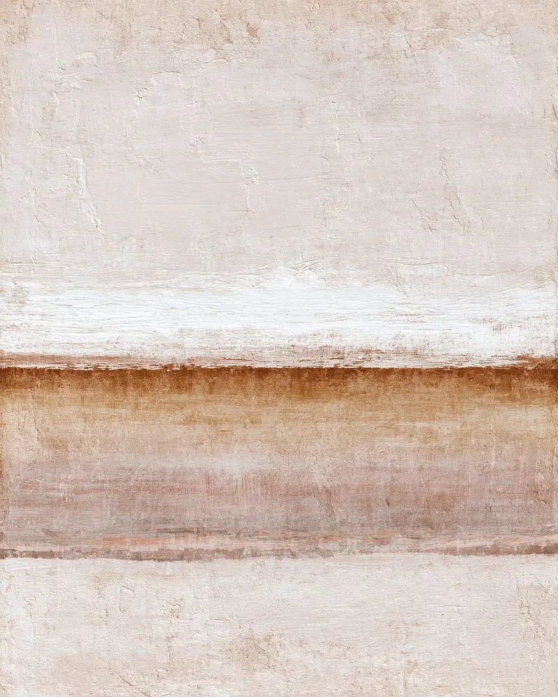 Minimalist Abstract Painting with Soft Textured Layers poster with aluminum frame by Artbyvo