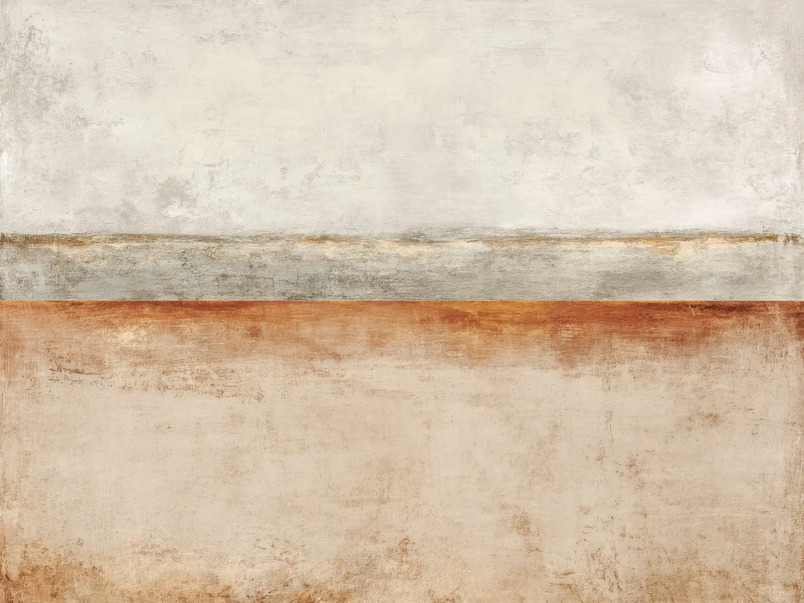 Minimalist Textured Abstract Painting in Beige and Gray poster with aluminum frame by Artbyvo