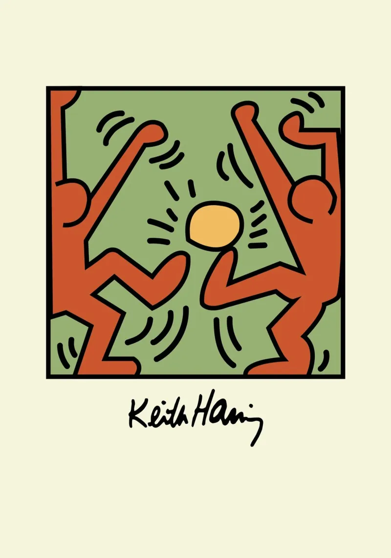 Keith Haring - Figure radiose - stampa pop art poster da ClubArt