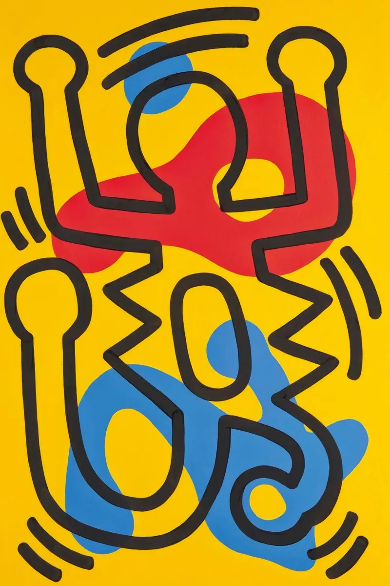 Keith Haring Senza Titolo Arte Pop Astratta poster da ClubArt