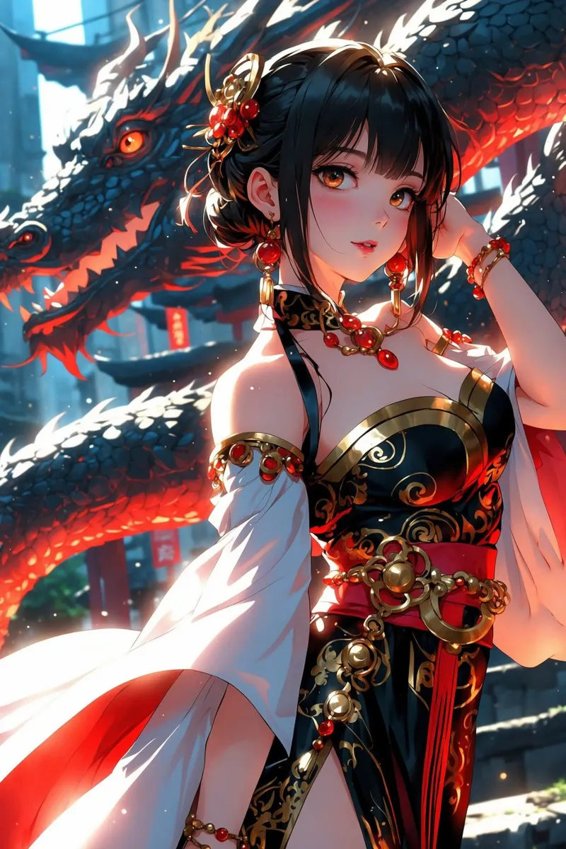 Bella ragazza Anime poster da Voxel Visionaries