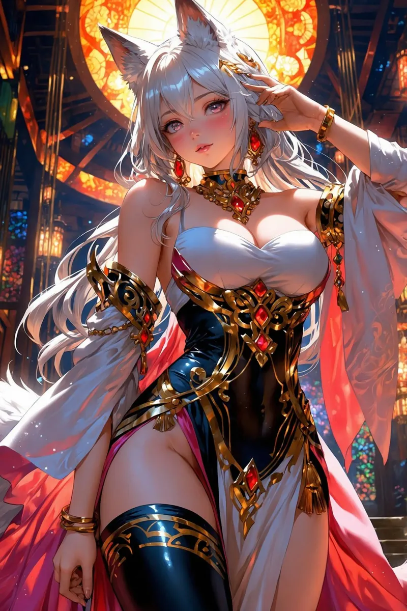 Bella ragazza Anime poster da Voxel Visionaries
