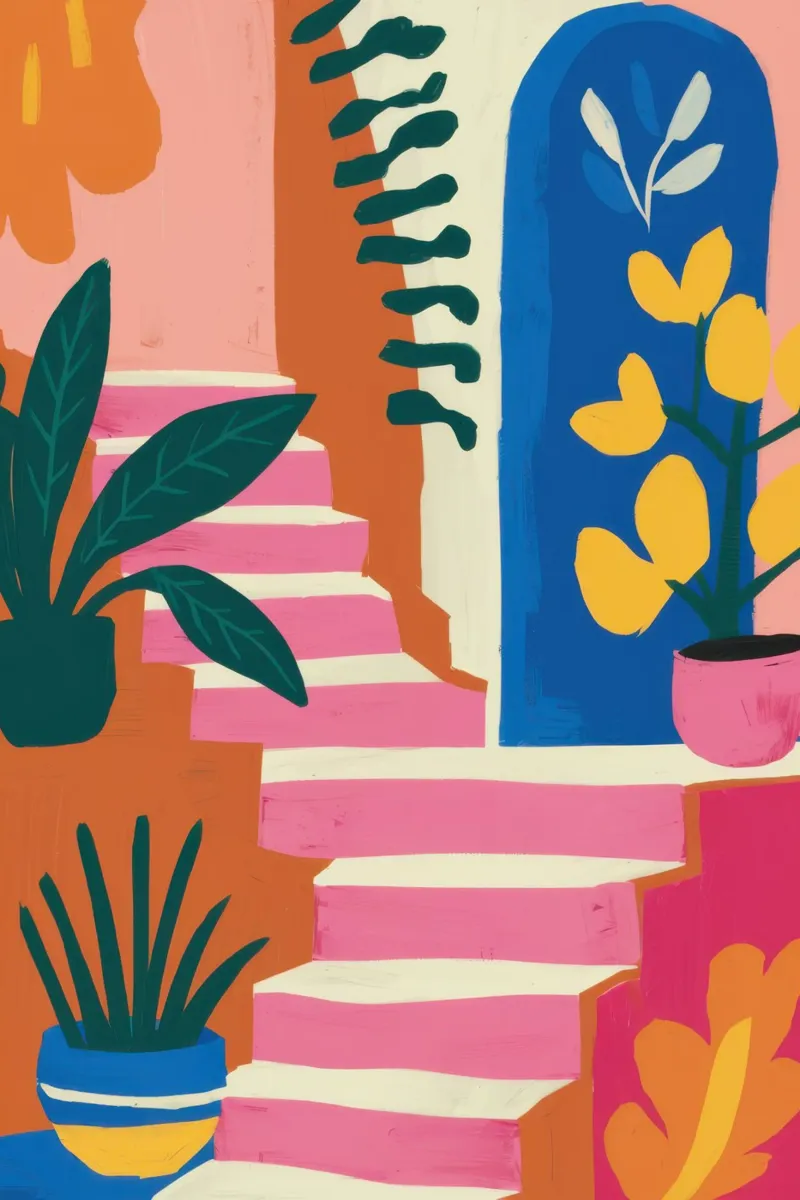 Sogno architettonico pastello poster da Sure Paint