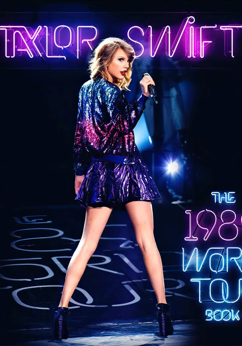 Taylor Swift al neon poster con telaio in plastica da shiners