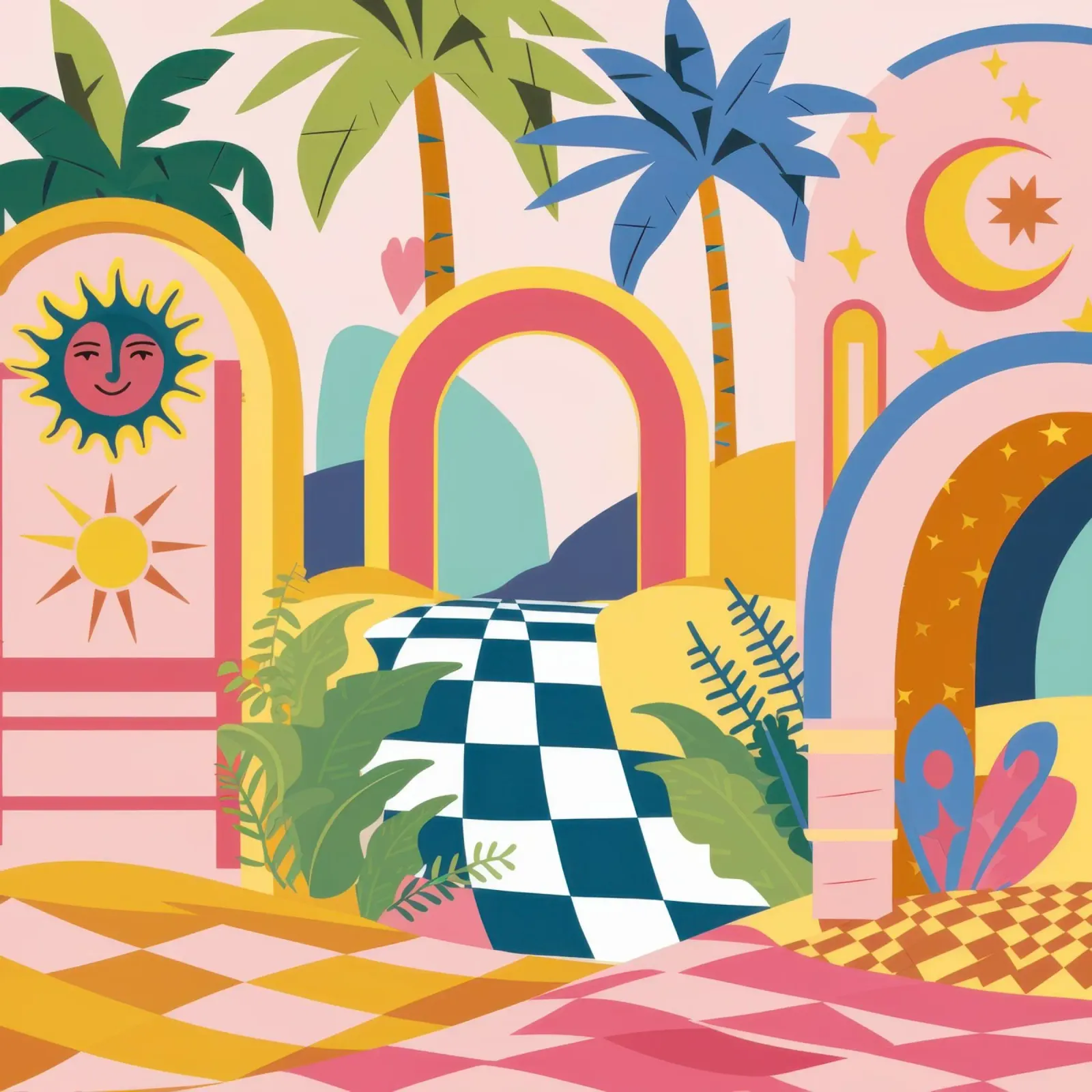 Archi marocchini surreali poster da Enter Bloom