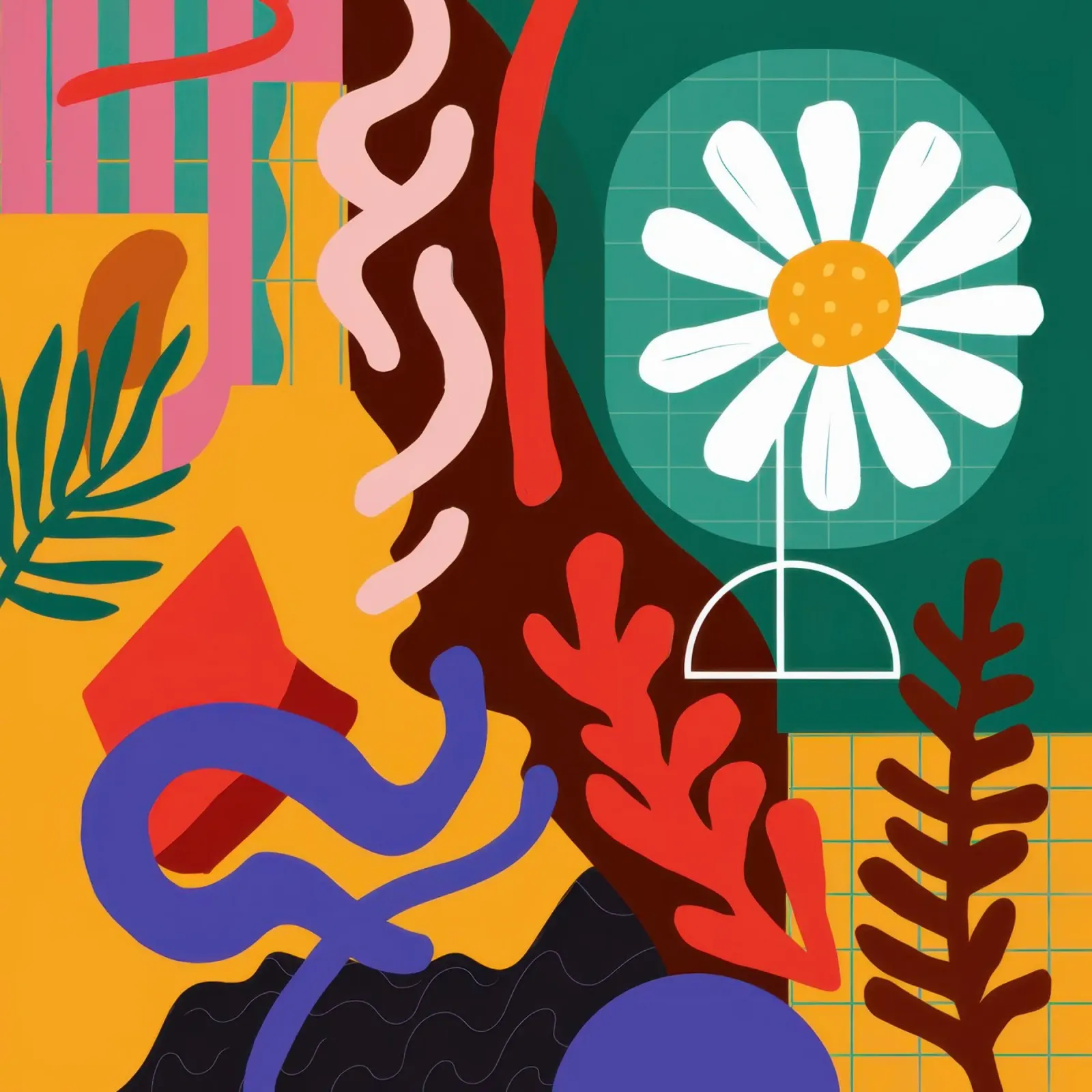 Caos Cromatico Margherita poster da Enter Bloom