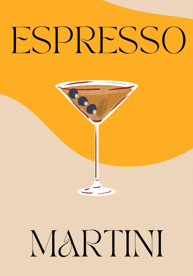 Espresso Martini | Print | Digital Art | Drinks | Weekend pellicola backlit da PrintCessStudio