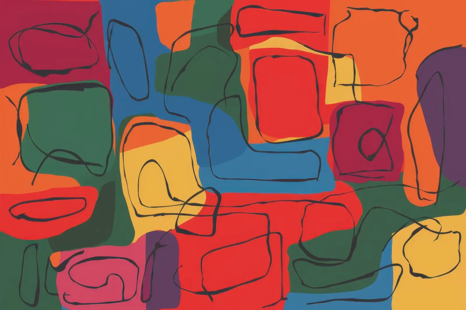 Cubist Vessel Abstraction Poster von Enter Bloom