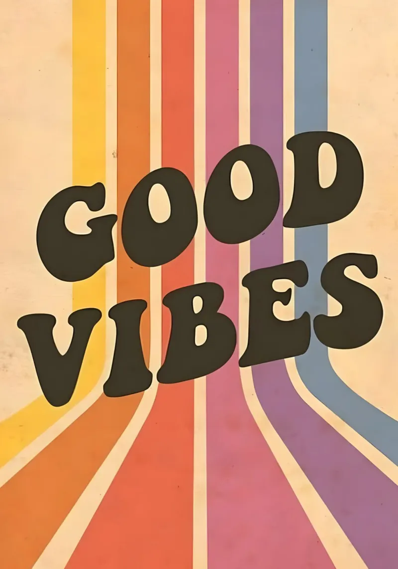 GOOD VIBES poster da Type & Tape