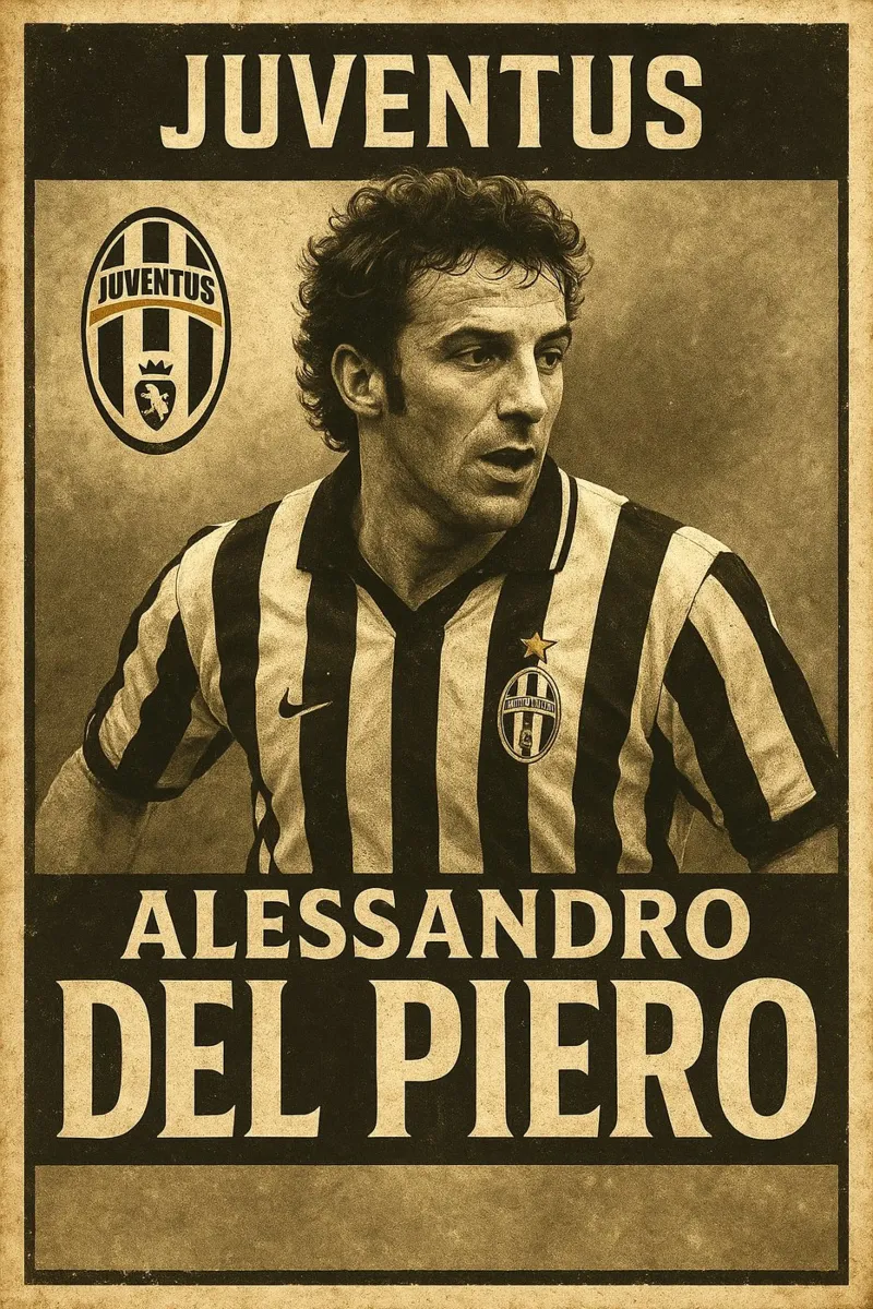 Alessandro Del Piero tela con Cornice a cassetta da Cyberpunk Canvas