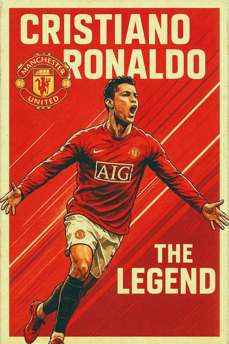 Cristiano Ronaldo poster da Cyberpunk Canvas