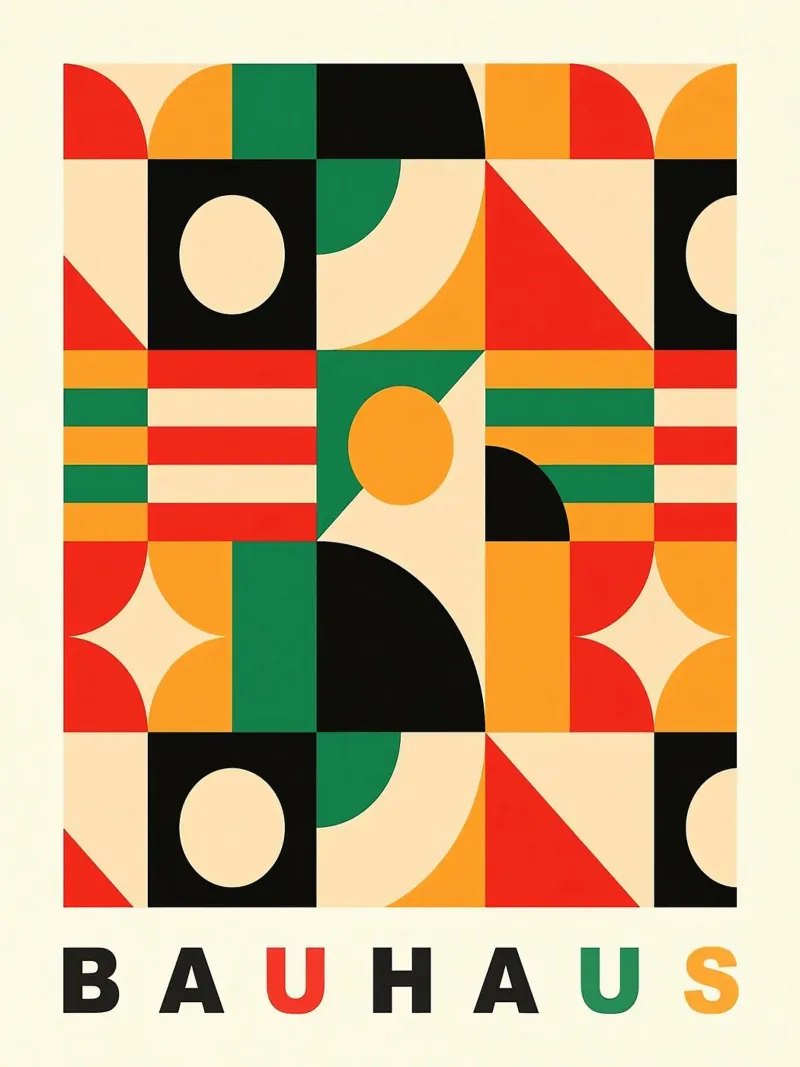 Bauhaus 1919 poster con telaio in alluminio da Narciso