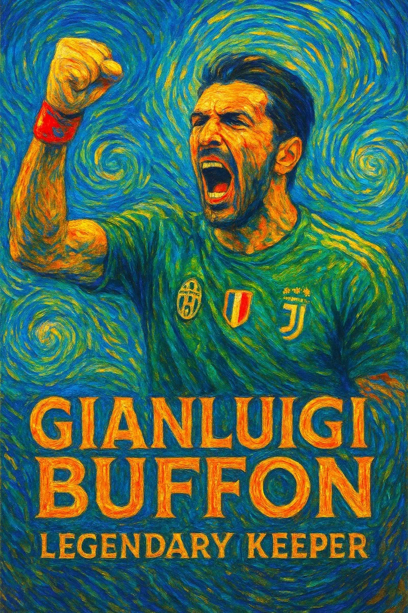 Gianluigi Buffon poster con telaio in plastica da Cyberpunk Canvas